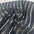 Velevt bottom sequined fabric